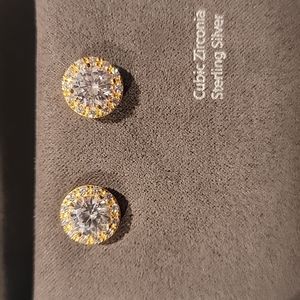 Nordstrom Cubic Zirconia Sterling Silver Earrings